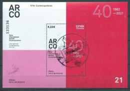 ESPAGNE SPANIEN SPAIN ESPAÑA 2021 M/S ARCO INTERNATIONAL CONTEMPORARY ART FAIR. MADRID USED ED HB-5503 MI B5552 YT F5258 - Gebraucht