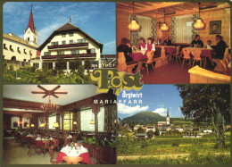 MARIAPFARR, TOWER, RESTAURANT, LANDSCAPE, POSTCARD, AUSTRIA - Mariapfarr