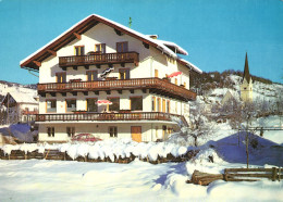 WAGRAIN, RESTAURANT, PENSION, CAR, CHURCH, TOWER, POSTCARD, AUSTRIA - Wagrain