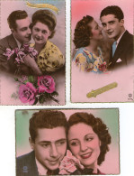Lot De 4 CPA - COUPLES - Coppie
