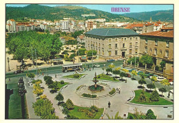 ORENSE, Spain, CPSM - Plaza De Galicia  (2 Scans) - Orense