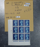 GB STAMPS Cylinder Block SG743  1967  21b ~~L@@K~~ - Sheets, Plate Blocks & Multiples