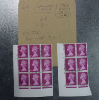 GB STAMPS Cylinder Block SG736  1968  13C ~~L@@K~~ - Sheets, Plate Blocks & Multiples