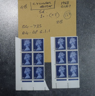 GB STAMPS Cylinder Block SG735  1968  12b ~~L@@K~~ - Sheets, Plate Blocks & Multiples