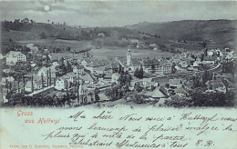 HUTTWIL (BE) Mondkarte - Totalansicht - Verlag G. Zumstein  - Huttwil