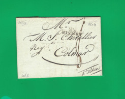 1805 De Nismes LAC « 29 NISMES » Pour Colmar Haut Rhin S. Chevallier Négociant  V.SCANS - 1801-1848: Vorläufer XIX