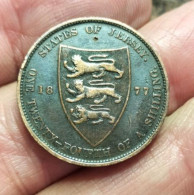 Delcampe - 1⁄24 SHILLING VICTORIA 1877. JERSEY. - Jersey