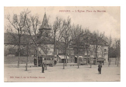 Delcampe - 95 VAL D'OISE - BEZONS Eglise, Place Marché (LISEZ Mes Conditions D'offre Inférieure) - Bezons