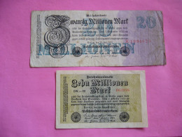 2 BILLETS ALLEMAGNE DE 1923 - Collections