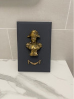 Cadre Gris Anthracite Avec Lauriers Et Buste De L'Empereur Napoléon Bonaparte  & - Altri & Non Classificati