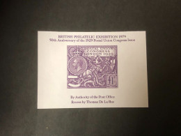 GB London Stamp Exhibition, 1979, With BPA Label - Covers & Documents
