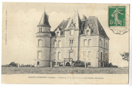 Delcampe - CPA 85 SAINTE-HERMINE Château De La Bironnière, Près Sainte-Hermine - Sainte Hermine
