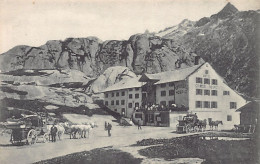 Schweiz - Guttannen (BE) Hotel Grimsel-Hospiz - Pferdekutschen - Verlag Chr. Brennenstuhl 67 - Guttannen