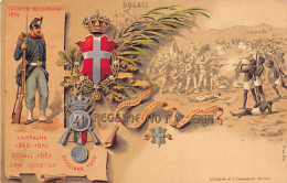 Eritrea - The 41th Infantry Regiment At The Battle Of Dogali (Year 1887) - Commemorative Postcard - Eritrea