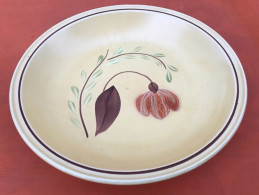 Années 1960 Plat Creux De Service Ateliers Du Revernay France (Digoin Saône-et-Loire)  Grès Mat - Schalen Und Tabletts