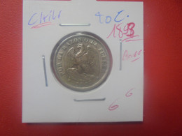 CHILI 20 Centavos 1893 ARGENT (A.12) - Cile