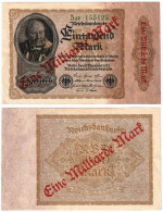 Germany 1.000.000.000 Mark 1922 ''1 Billion Mark'' P113 (VF+/XF) #831# - 1 Milliarde Mark
