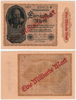 Germany 1.000.000.000 Mark 1922 ''1 Billion Mark'' P113 (XF+) #832# - 1 Milliarde Mark