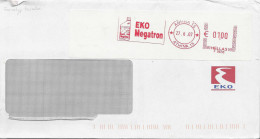Ema Francotyp Postalia - Huile De Moteur - Lubrifiant - Enveloppe Entière - Marcophilie - EMA (Empreintes Machines)