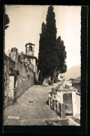 AK Brissago, Strassenpartie Mit Kirche  - Brissago