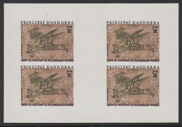 ** ANDORRE - ** - N°278 - Feuillet De 4 - ND - Fresque St Cerni De Nagol - TB - Unused Stamps