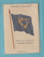 STANDARD OF IRELAND - BRITISH EMPIRE FLAGS (SILKS) 1934 - WIX / KENSITAS -PRINTED IN USA - 5X8CMS - Phillips / BDV