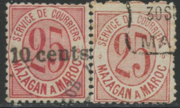 O MAROC POSTES LOCALES - MAZAGAN à MARRAKECH - O - N°44/45 - TB - Other & Unclassified