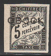 ** OBOCK - ** - Taxe - N°9 - 5c Noir - Bdf - TB - Other & Unclassified
