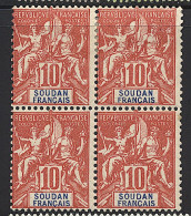 **/* SOUDAN - **/* - N°16 - 10c Rouge - Bloc De 4 - TB - Other & Unclassified