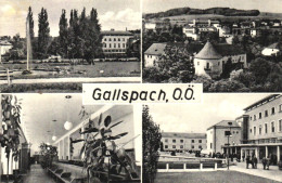 GALLSPACH, FOUNTAIN, PARK, PALACE, LANDSCAPE, POSTCARD, AUSTRIA - Gallspach
