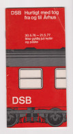 Denmark DSB Danish Train Company 1976-77 Aarhus Århus Timetable Schedule Booklet (70359) - Europa