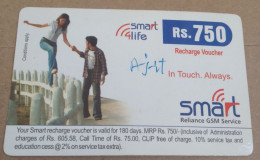 INDE INDIA INDIEN INDIAN INDEIN  SMART 750 RUPEES MOBILE CARD - India