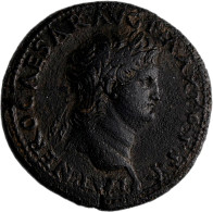 Delcampe - Nero (54 - 68): Æ-Duponius, (65 N. Chr.), Lugdunum (Lyon); IMP NERO CAESAR AVG P - La Dinastia Giulio-Claudia Dinastia (-27 / 69)