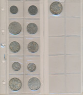Serbien: Münzblatt Mit 11 Münzen 5 Para Bis 2 Dinar Um 1912, Teils überdurchschn - Serbia