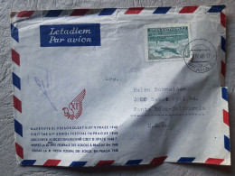 CZECHOSLOVAKIA. Air Enveloppe Of "The XI Federal Sokol Festival In Prague" Circulated With A Beautiful Variety Of Stamps - Luftpost