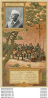 CHROMO LEFEVRE UTILE LU  CELEBRITES HIPPOLYTE BERTEAUX  ART NOUVEAU 17 X 9 CM GAUFREE RELIEF - Lu