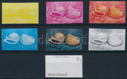 ** Cook Szigetek 1974 Tengeri Csigák Mi 397 7 Különféle Fogazatlan Fázisnyomata. Valamikor 84DM-ért árulták Csak Előfize - Other & Unclassified