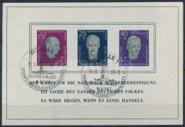 O NDK 1958 Buchenwald-i Nemzeti Emlékhely Blokk Mi 15 (Mi EUR 160.-) - Other & Unclassified