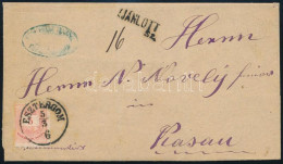 1876 5kr + 10kr Ajánlott Levélen "ESZTERGOM" - Kassa - Other & Unclassified
