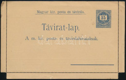 1888 35kr Díjjegyes Táviratlap, Használatlan - Other & Unclassified