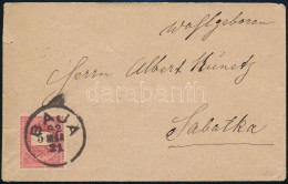 1892 Levél Feketeszámú 5kr Bérmentesítéssel, Sötétkármin Színű Bélyeggel, "BAJA" - "SZABADKA" - Other & Unclassified