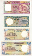 Banglades DN(1982-1996) 10T + DN(2002-2006) 20T + 1999. 50T + DN(2003-2010) 50T T:UNC-AU (50-eseken Tűzőgéplyukak) Bangl - Unclassified