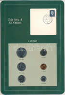 Kanada 1985-1986. 1c-1D (6xklf), "Coin Sets Of All Nations" Forgalmi Szett Felbélyegzett Kartonlapon T:UNC,AU Canada 198 - Unclassified