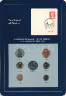 Nagy-Britannia 1969-1992. 1p-1P (7xklf), "Coin Sets Of All Nations" Forgalmi összeállítás Felbélyegzett Kartonlapon T:UN - Unclassified