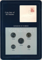 Norvégia 1983-1984. 10ö-10K (5xklf), "Coin Sets Of All Nations" Forgalmi összeállítás Felbélyegzett Kartonlapon T:UNC No - Unclassified