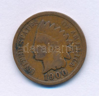 Amerikai Egyesült Államok 1900. 1c Bronz "Indian Fej" T:F United States Of America 1900. 1 Cent Bronze "Indian Head" C:F - Unclassified