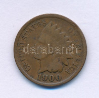 Amerikai Egyesült Államok 1900. 1c Bronz "Indian Fej" T:F United States Of America 1900. 1 Cent Bronze "Indian Head" C:F - Unclassified