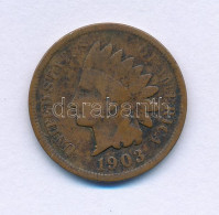 Amerikai Egyesült Államok 1903. 1c Bronz "Indian Fej" T:F United States Of America 1903. 1 Cent Bronze "Indian Head" C:F - Unclassified