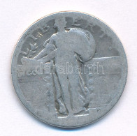 Amerikai Egyesült Államok 1925. 1/4$ Ag "Standing Liberty" T:F USA 1925. 1/4 Dollar Ag "Standing Liberty" C:F Krause KM# - Unclassified
