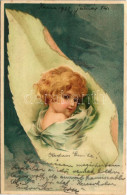 T2/T3 1901 Children Art Postcard, Leaf. Litho (fl) - Unclassified